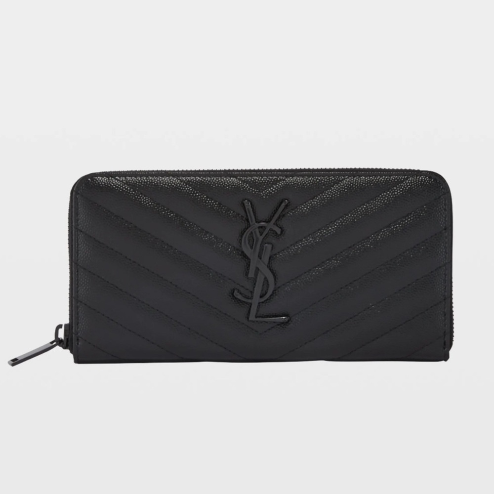 YSL Large Monogram Zip Wallet - Picture 1 of 1